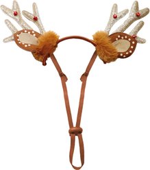 Just Joyful Reindeer Dog Headband, Multicolor