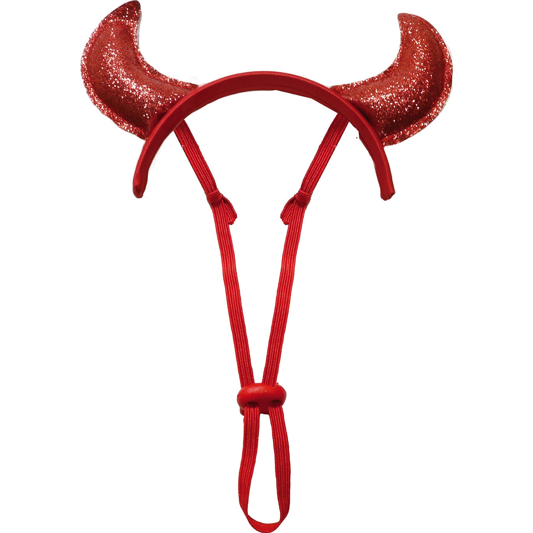 Just Joyful Halloween Devil Dog Headband, Red