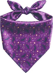 Just Joyful Halloween Bat Dog Bandana, Purple