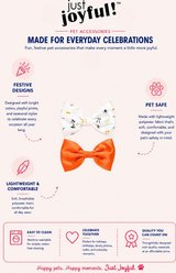 Just Joyful Halloween Spider Dog Bow Set, Multicolor, 2 count slide 2 of 4
