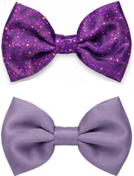 Just Joyful Halloween Bat Dog Bow Set, Multicolor, 2 count slide 1 of 4