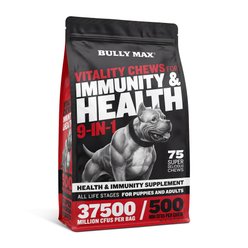 Bully Max Vitality Chews for Immunity & Health 9-in-1 Supplement for Dogs, 10.6-oz pouch