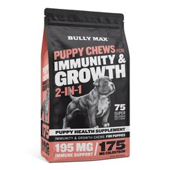 Bully Max Immunity & Growth 2-in-1 Puppy Health Supplement for Dogs, 10.6-oz pouch