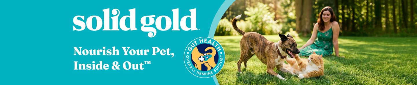 Solid Gold. Nourish your pet, inside and out.