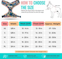 OVZLA Adjustable Lightweight & Comfortable Everyday Walking No-Pull Dog Harness, Multicolor, Large: 20.5 to 32.7-in chest slide 2 of 6
