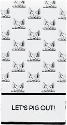 Pavilion Pig Tea Towel, Black/White