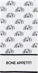 Pavilion Dog Tea Towel, Black/White