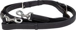 Nunn Finer Leather Horse Side Reins with Elastic, Black, 35.5 to 46-in, 2 count