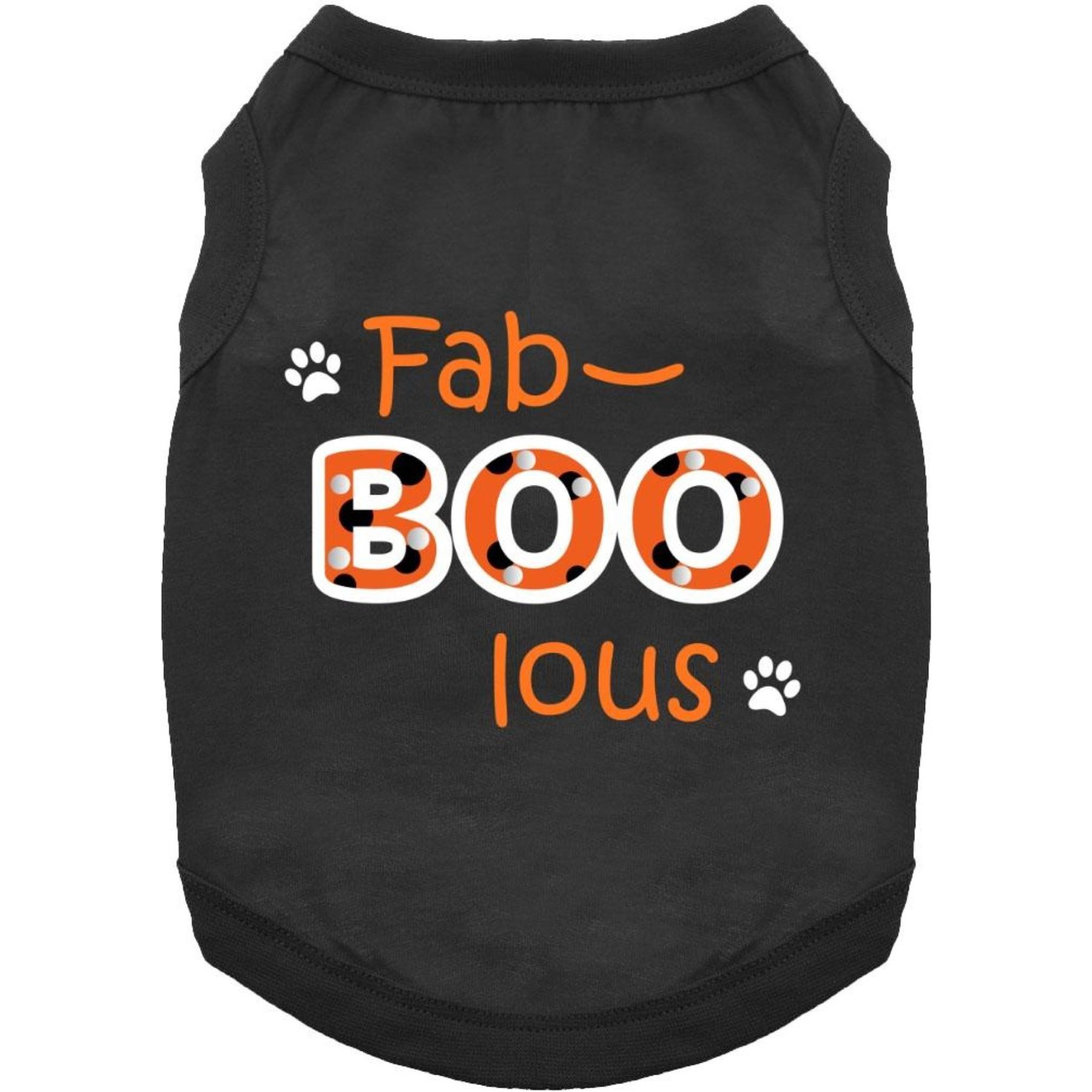 Doggie Design Fab-BOO-lous Solid Dog Shirt, Black, Large