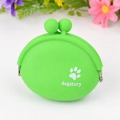NonoPets Flexible Silicone Round Treat Training Pouch Ball Clasp & Reward Storage Metal Clip Dog & Cat Collar-Accessory, Green slide 1 of 9