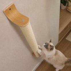 FUKUMARU Wall Mounted 60-in Scratching Posts Modern Cat Scratcher