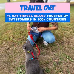 Travel Cat The Whisker Walker Fanny Pack Cat Walking Bag, Blue slide 2 of 8