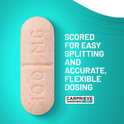 Show full view: Carprieve (carprofen) Caplets for Dogs, 75-mg, 60 caplets slide 5 of 7