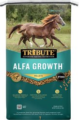 Tribute Equine Nutrition Alfa Pelleted Growing Multi-Purpose Horse Feed, 50-lb bag
