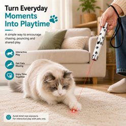 Mewluxe Laser Cat Toy, White slide 2 of 6