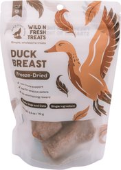 Wild n Fresh Treats Grain-Free Duck Breast Freeze-Dried Dog & Cat Treats, 2.5-oz bag