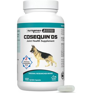 Nutramax Cosequin Joint Health Supplement with Glucosamine & Chondroitin Sprinkle Capsules for Dogs, 132 count