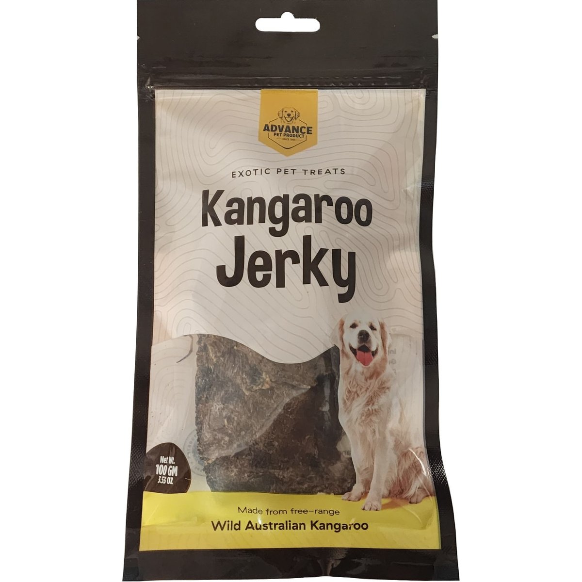 Advance Pet Product Kangaroo Jerky Dog Treats, 100-gram