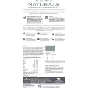 Diamond Naturals Senior Formula Dry Dog Food, 35-lb bag