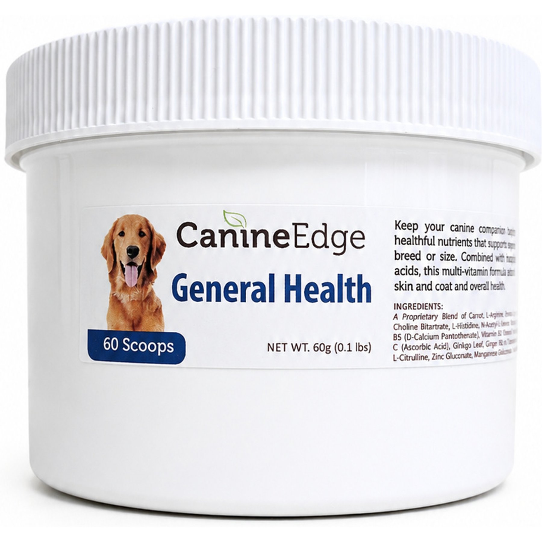 T.H.E. Canine Edge General Health Carrot Flavored Powder Supplement for Dogs, 2.11-oz