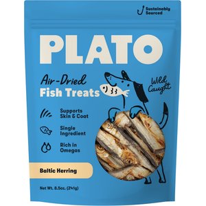 Plato Baltic Herring Dog & Cat Treat, 8.5-oz bag