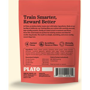 Plato Small Bites Duck Grain-Free Dog Treats, 6-oz bag