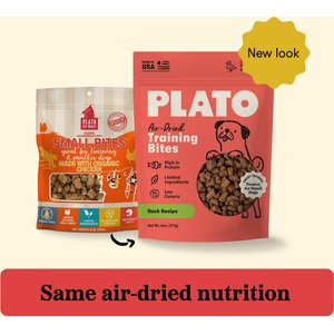 Plato Small Bites Duck Grain-Free Dog Treats, 6-oz bag