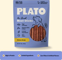 Plato Thinkers Chicken Recipe Dog Treats, 18-oz bag slide 2 of 9