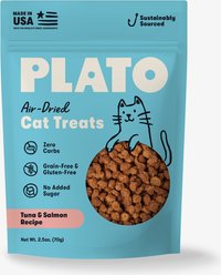 Plato Air-Dried Cat Treats Tuna & Salmon Recipe, 2.5-oz