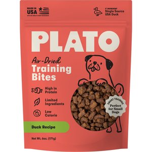 Plato Small Bites Duck Grain-Free Dog Treats, 6-oz bag