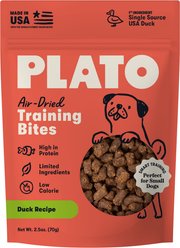 Plato Small Bites Duck Grain-Free Dog Treats, 2.5-oz bag