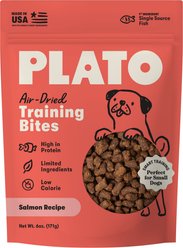 Plato Small Bites Salmon Grain-Free Dog Treats, 6-oz bag