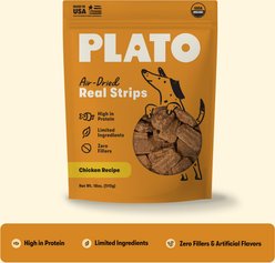 Plato Original Real Strips Chicken Recipe Dog Treats, 18-oz bag slide 2 of 9