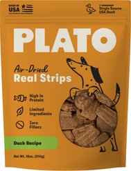 Plato Original Real Strips Duck Recipe Dog Treats, 18-oz bag slide 1 of 9