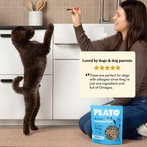 Plato Wild Caught Baltic Sprat Dog Treats, 3-oz bag
