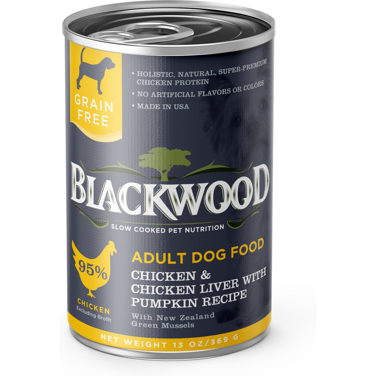 Blackwood Grain-Free Chicken & Chicken Liver with Pumpkin All Life Stages Canned Dog Food, 13-oz, case of 12