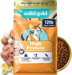 Solid Gold High Protein Real Chicken & Eggs Grain-Free Dry Cat Food, 12-lb bag