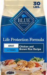 Blue Buffalo Life Protection Formula Adult Chicken & Brown Rice Recipe Dry Dog Food, 30-lb bag