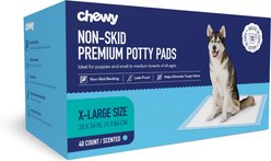 Chewy Made X-Large Ultra Premium Non-Skid Dog Training & Potty Pads (FORMERLY FRISCO), 28 x 34-in, Scented, 40 count