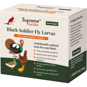 Supreme Grubs Black Soldier Fly Larvae Poultry Treats, 5-lb bag