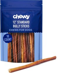 Chewy Made Standard Bully Stick 12" Dog Treats (FORMERLY BONES & CHEWS), 10 count