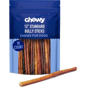 Chewy Made Standard Bully Stick 12" Dog Treats (FORMERLY BONES & CHEWS), 10 count