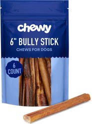 Chewy Made Standard Bully Stick 6" Dog Treats (FORMERLY BONES & CHEWS), 6 count
