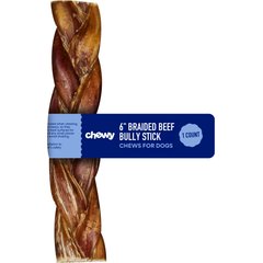 Chewy Made Braided Bully Stick 6" Dog Treats (FORMERLY BONES & CHEWS), 1 count
