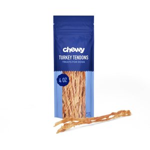 Chewy Made Turkey Tendon Dog Treats (FORMERLY BONES & CHEWS), 4-oz bag