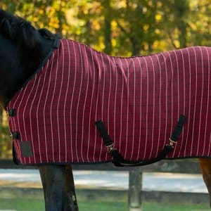 Equinavia Luftig Waffle Horse Cooler, Burgundy/Black, 84-in