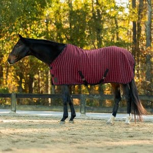 Equinavia Luftig Waffle Horse Cooler, Burgundy/Black, 84-in