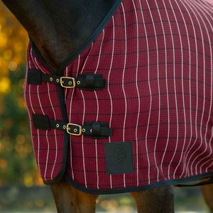 Equinavia Luftig Waffle Horse Cooler, Burgundy/Black, 84-in
