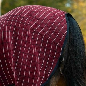 Equinavia Luftig Waffle Horse Cooler, Burgundy/Black, 84-in
