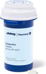 Carprofen (Generic) CAPLETS for Dogs, 25-mg, 180 caplets slide 1 of 2
